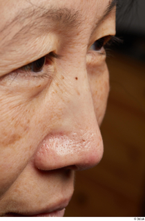 HD Face skin references Kawata Kayoko nose skin pores skin…